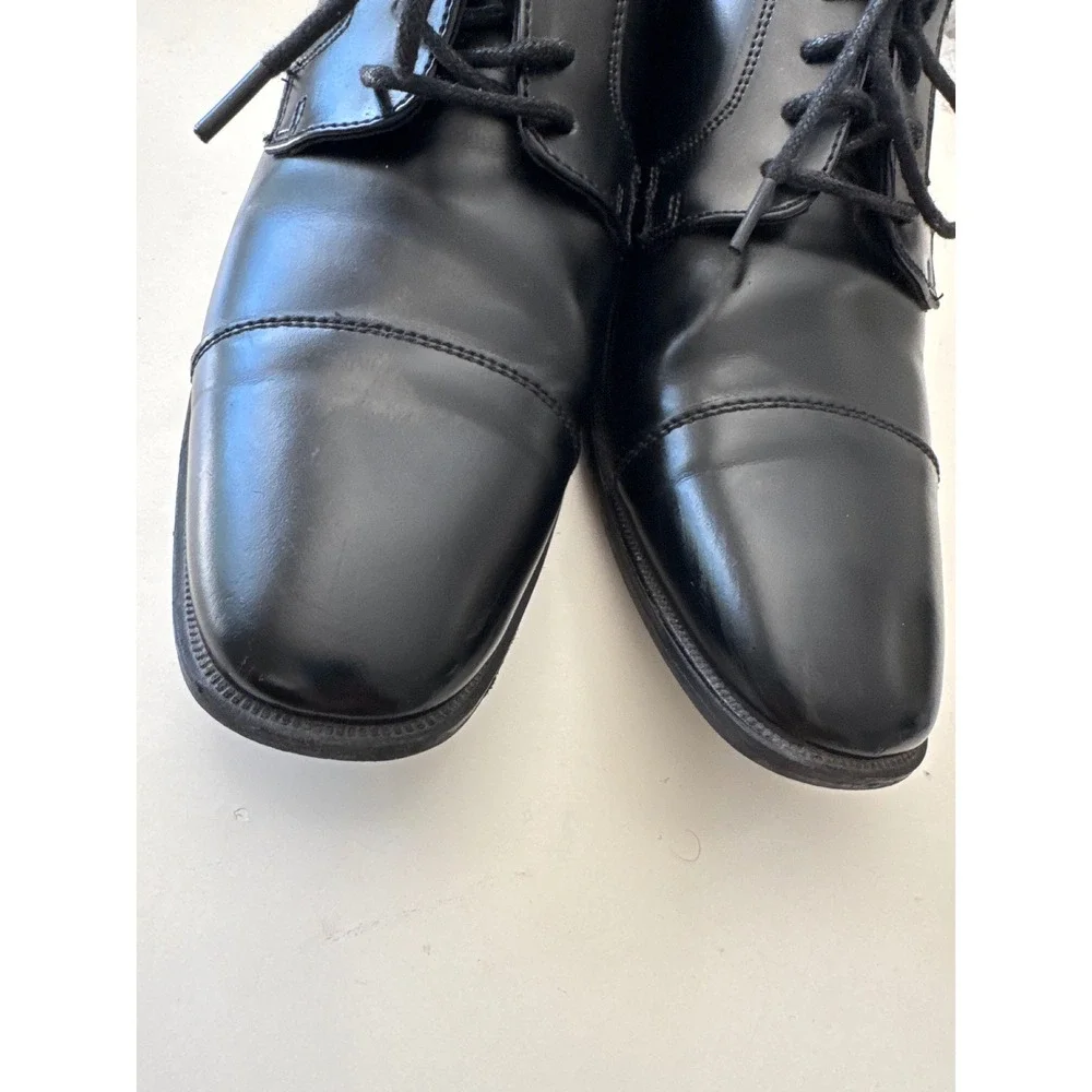 Joseph Abboud Men Cap Toe Derby‎ Oxfords Size US 8 Black Formal Leather